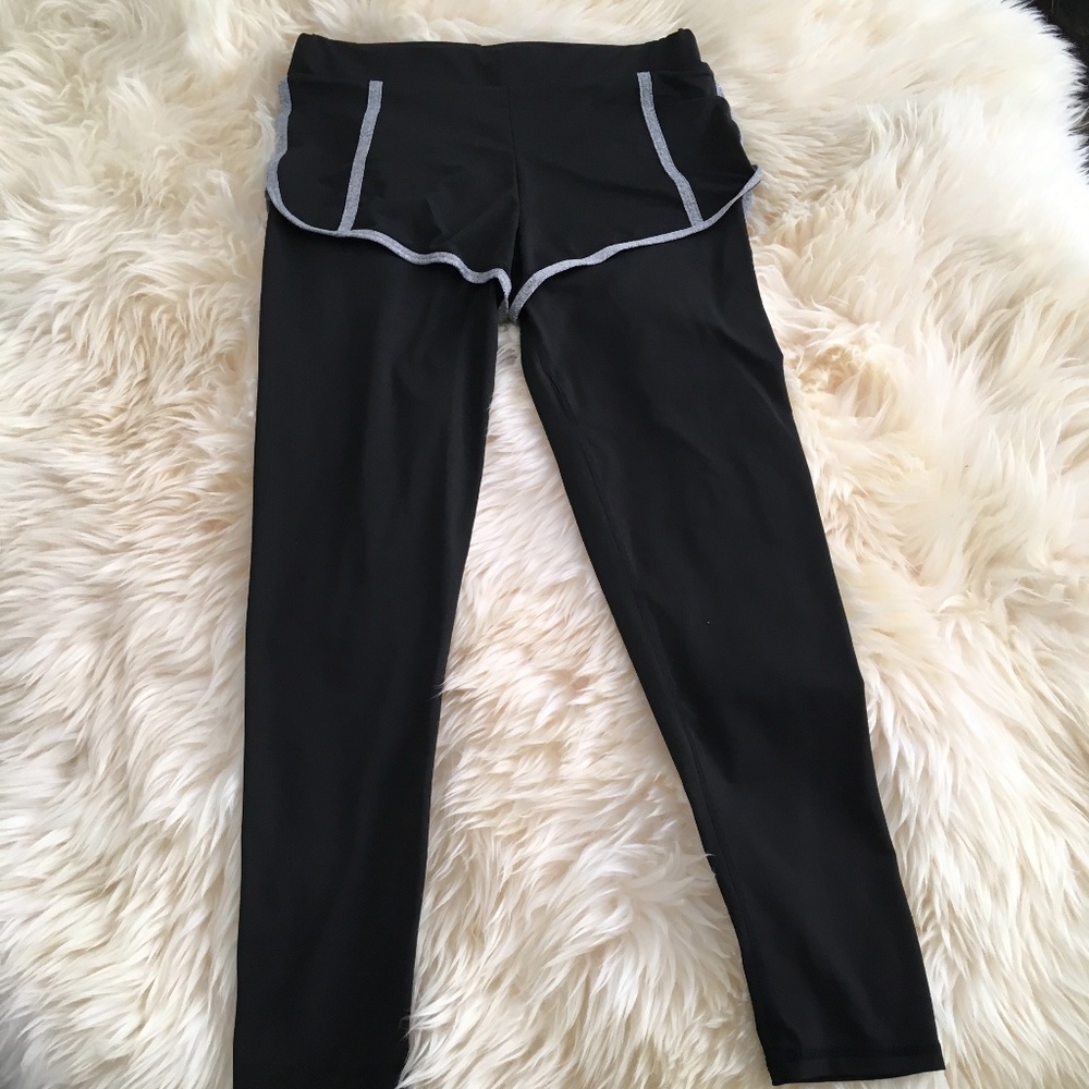 Workout shorts with leggings